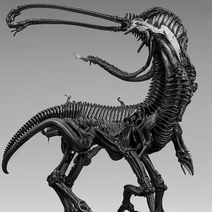 Prompt: 80mm resin detailed miniature of a Horse Xenomorph from Alien(1980), Product Introduction Photos, 4K, Full body,