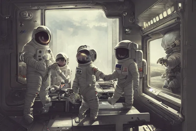 Image similar to hyperrealistic photography of a machine entering an astronaut host in the style of Jin Kagetsu, James Jean and wlop, highly detailed, sharp focus, intricate concept art, digital painting, ambient lighting, deep colors, 4k, artstation