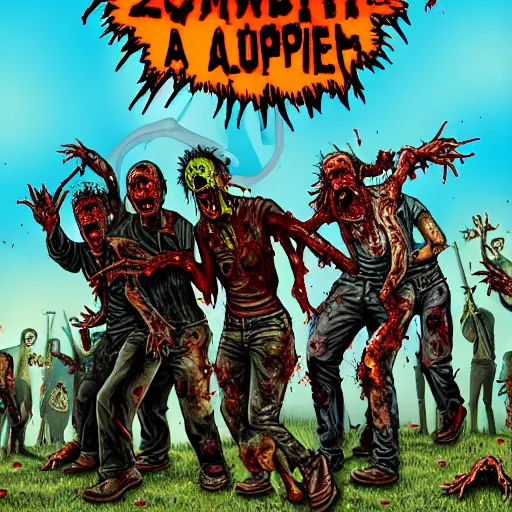 Image similar to zombie apocalypse by grand chamaco, detailed