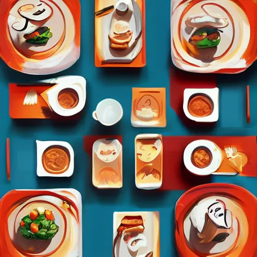 Image similar to face icon stylized minimalist breakfast at tiffany's, loftis, cory behance hd by jesper ejsing, by rhads, makoto shinkai and lois van baarle, ilya kuvshinov, rossdraws global illumination