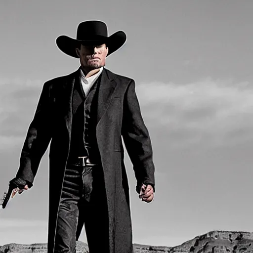 Image similar to westworld delores as the man in black