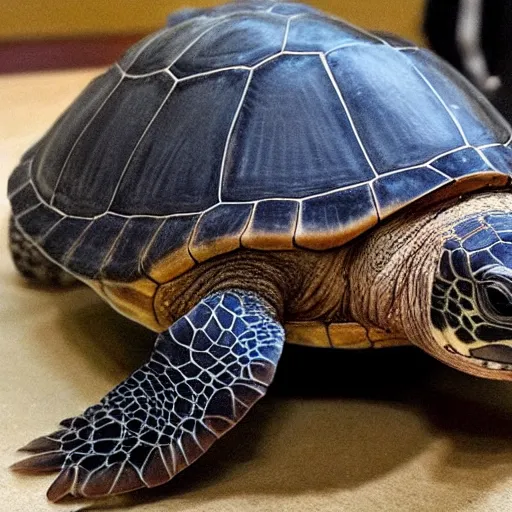 Prompt: turtle that looks like mitch mcconnell, hyper - realistic