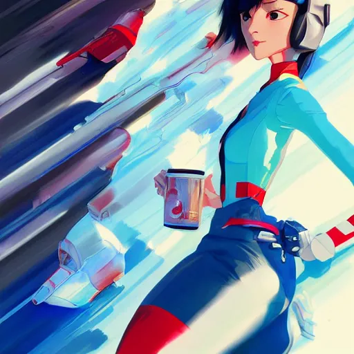 Prompt: speed racer, portrait shinkai makoto studio ghibli studio key hideaki anno sakimichan stanley artgerm lau rossdraws james jean marc simonetti elegant highly detailed digital painting artstation pixiv