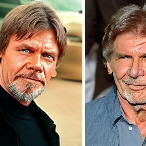 Image similar to mark hamill mixed with harrison ford