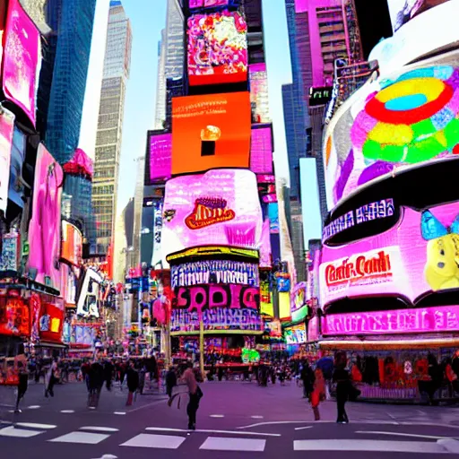 Image similar to a big candyland shop in times square