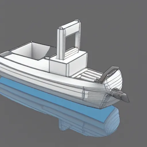 Image similar to 3 d printed benchy boat