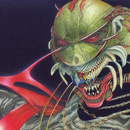 Prompt: Yoshimitsu by Alan Lee, Technicolor