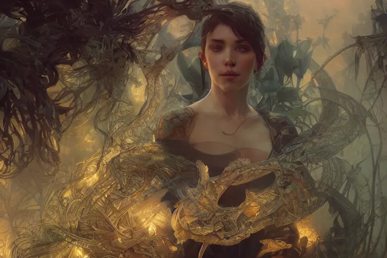Image similar to painting of the end, ultra realistic, concept art, intricate details, eerie, highly detailed, photorealistic, octane render, 8 k, unreal engine. art by artgerm and greg rutkowski and alphonse mucha