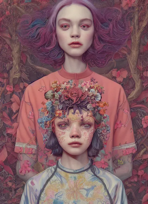 Image similar to beautiful girl :: by Martine Johanna and Simon Stålenhag and Chie Yoshii and Casey Weldon and Guillermo del toro :: ornate, dynamic, particulate, rich colors, intricate, elegant, highly detailed, centered, artstation, smooth, sharp focus, octane render, 3d