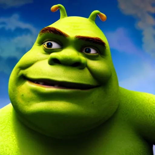 Image similar to Shrek as a muppet, 4k, 35mm, ultra realistic, studio lighting, awar winning