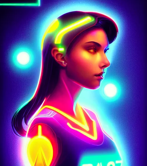 Image similar to symmetry!! latin princess of technology, solid cube of light, hard edges, product render retro - futuristic poster scifi, lasers and neon circuits, beautiful woman latin princess, intricate, elegant, highly detailed, digital painting, artstation, concept art, smooth, sharp focus, illustration, dreamlike, art by artgerm