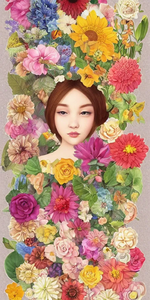 Image similar to beautiful flower, by tran nguyen, warm colors, cozy, sticker, sprite sheet