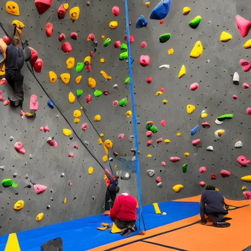 Image similar to photo of bears in a climbing gym