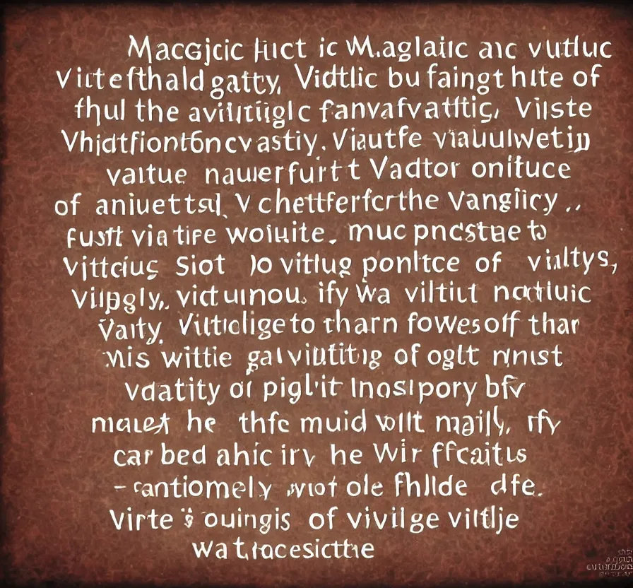 Prompt: magic is a faculty of wonderful virtue, full of most high mysteries, containing the most profound contemplation of most secret things, together with the nature, power, quality, substance, and virtues thereof.