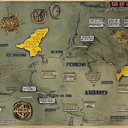 Prompt: a map where the nazis hid their gold treasure.