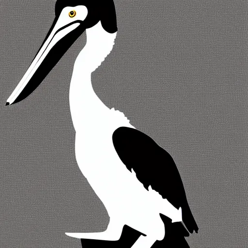 Image similar to pelican wearing a tuxedo vector art