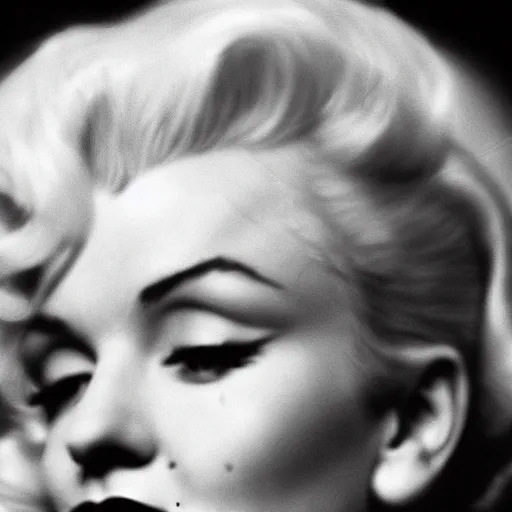 Prompt: iPhone selfie photography of marilyn monroe close up