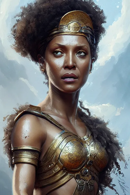 Prompt: mel b as greek goddess athena, hyper realistic face, beautiful eyes, fantasy art, in the style of greg rutkowski, intricate, hyper detailed, smooth