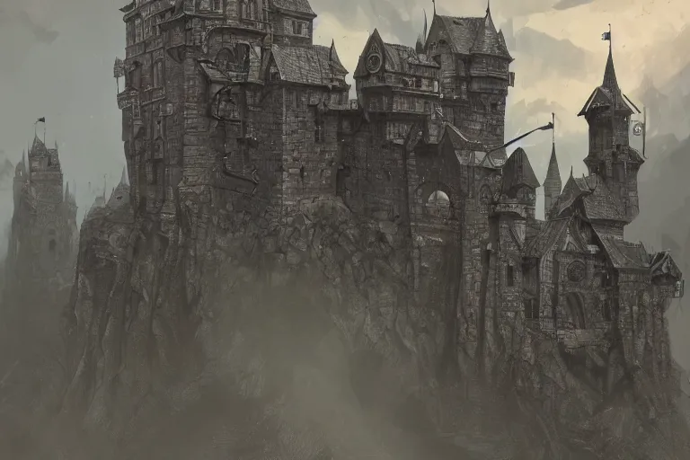 Dark Fantasy Castle Process by TamilVolk - Make better art