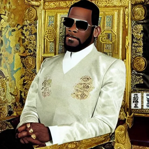 Image similar to r kelly as royal emperor of china