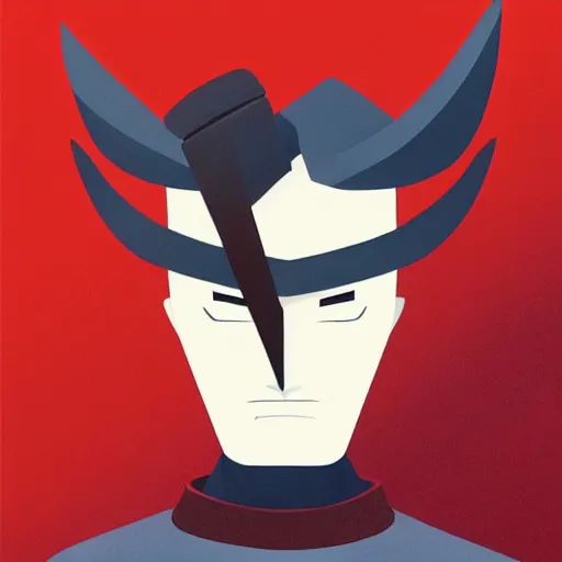 Image similar to face icon stylized minimalist samurai jack, loftis, cory behance hd by jesper ejsing, by rhads, makoto shinkai and lois van baarle, ilya kuvshinov, rossdraws global illumination