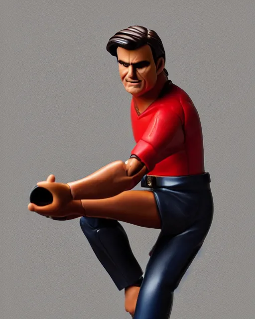 Image similar to box of the toy of jair bolsonaro as an action figure, hyper real, advertising photography, 8 k