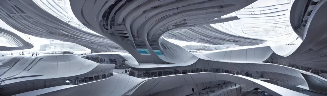 Image similar to dystopia by zaha hadid