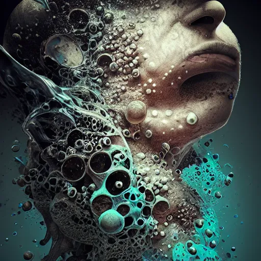 Image similar to underwater ink, liquified, highly detailed, photorealism, digital art, 3 d object, octane rendering, unreal engine, by alberto seveso