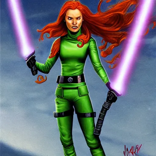 Image similar to mara jade skywalker by jan duursema