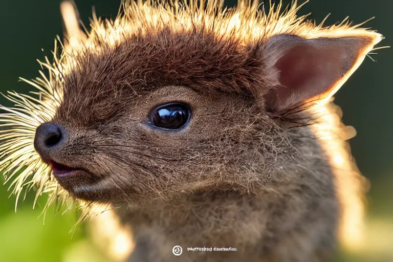 Image similar to a pudu chinchilla!!! hybrid! hyper realistic!! realistic lighting!! wildlife photographer of the year!!! bold natural colors, national geographic, hd, wide angle, 8 k