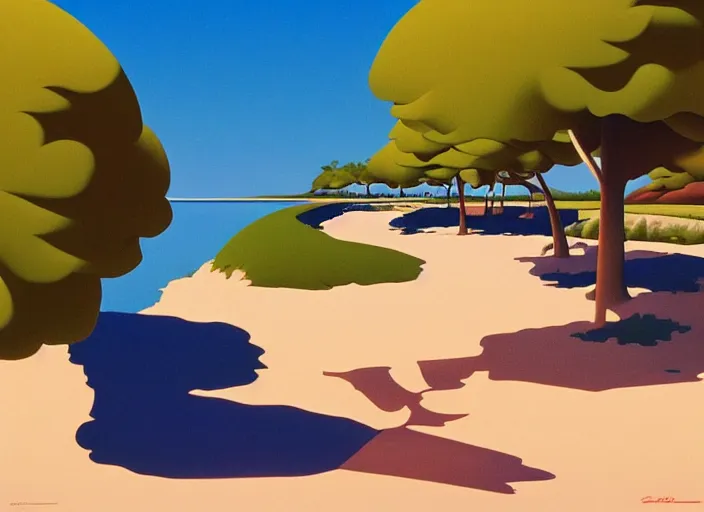 Image similar to on the beach, kenton nelson, hiroshi nagai