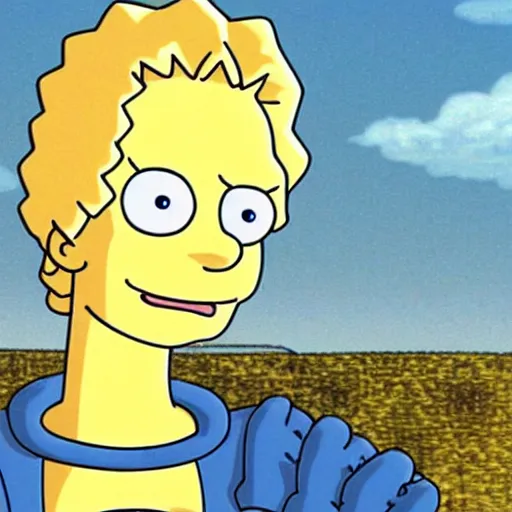 Image similar to marge simson from futurama in berserk anime drawn by kentaro miura