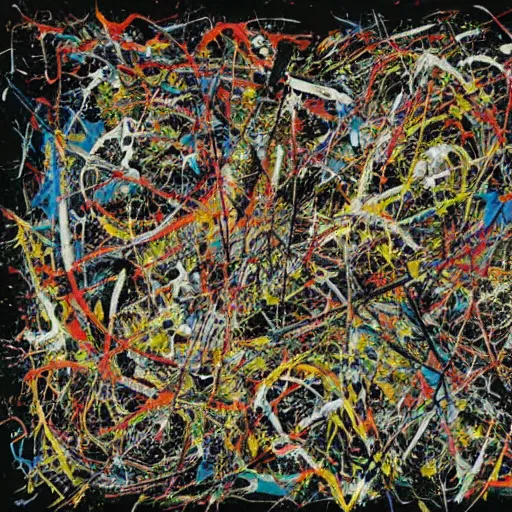 Image similar to geekatplay by Jackson Pollock