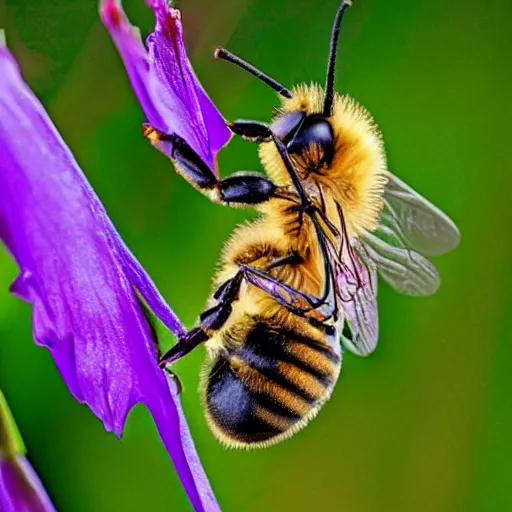 Image similar to photo of a hybrid between a bee and a unicorn