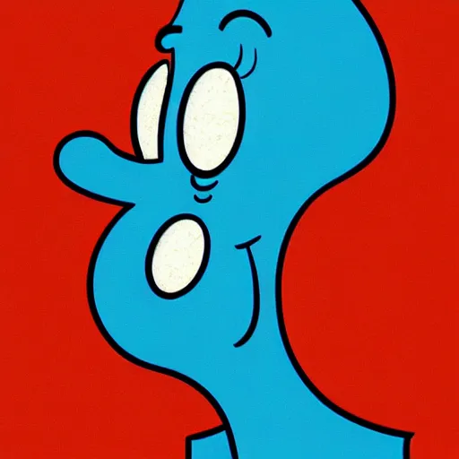 Prompt: handsome squidward portrait, cartoon, big lips, vivid colors