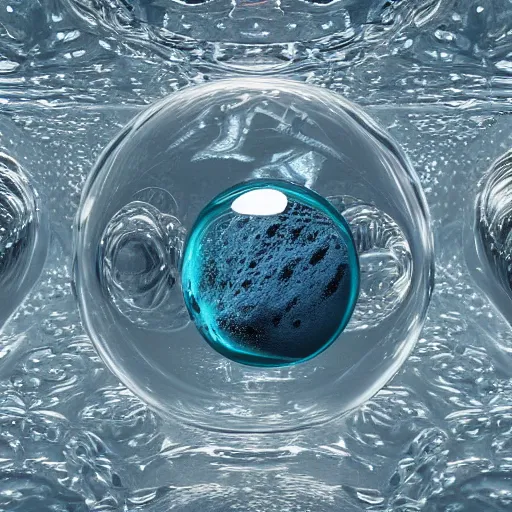 Image similar to three water spheres balancing on each other, minimalistic and beautiful, award winning, Artstation, intricate details, realistic, Hyperdetailed, 8k resolution