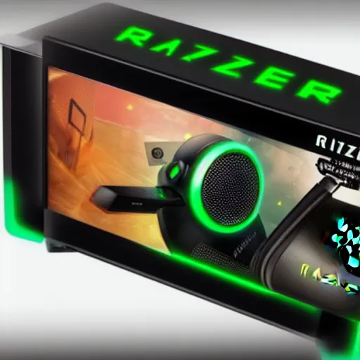 Prompt: razer gaming pistol