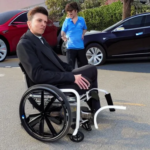 Image similar to wheelchair designed by Tesla