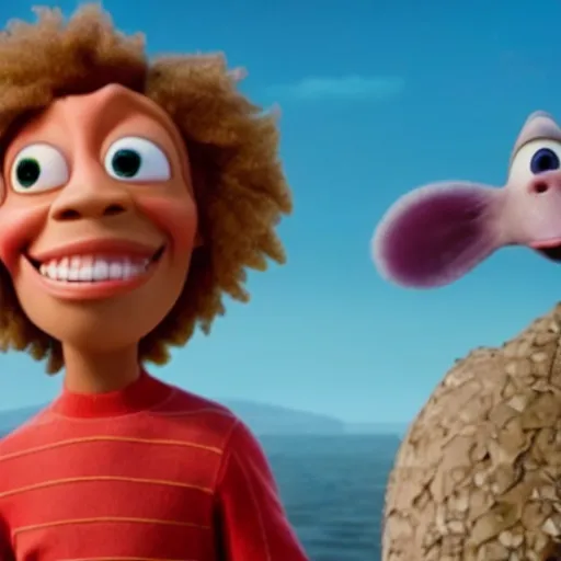 Prompt: Trippie Red in Pixar movie,