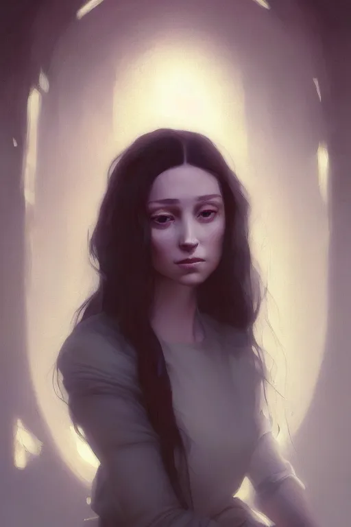 Prompt: beautiful portrait of a woman, negative no not mona lisa pose, gta v, stephen bliss, unreal engine, fantasy art by greg rutkowski, loish, rhads, ferdinand knab, makoto shinkai and lois van baarle, ilya kuvshinov, rossdraws, tom bagshaw, global illumination, radiant light, detailed and intricate environment