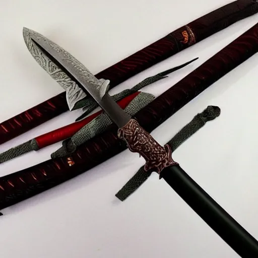 Image similar to ninja sword intricately detailed