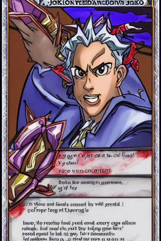 Image similar to jordan peterson as a yugioh card