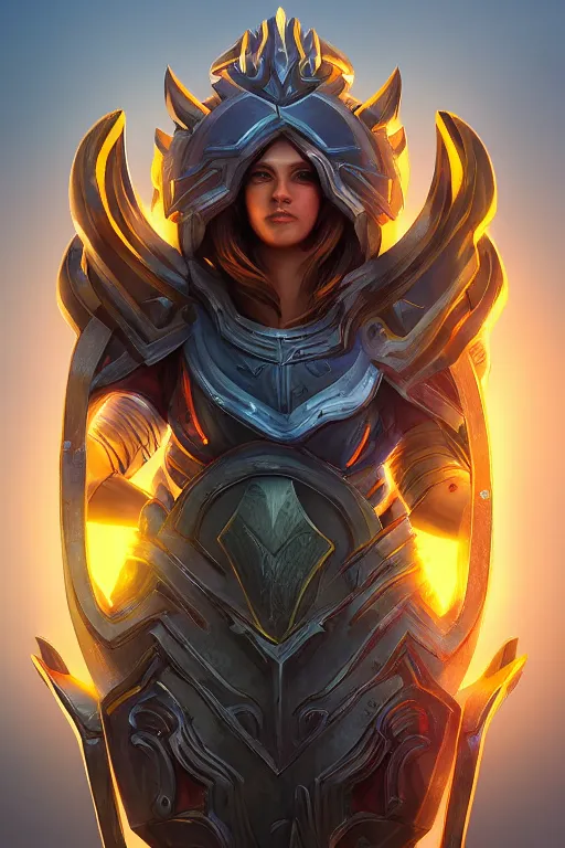 Image similar to shield fantasy epic legends game icon stylized digital illustration radiating a glowing aura global illumination ray tracing hdr fanart arstation by ian pesty and katarzyna da „ bek - chmiel