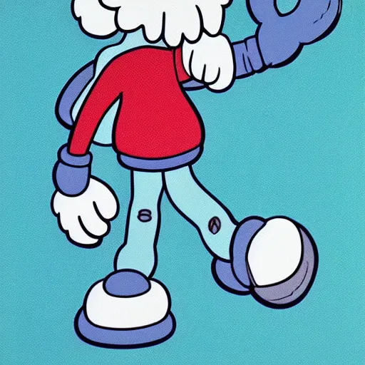 Image similar to KAWS Smurf , 8K concept art, modern contemporary art, MOMA