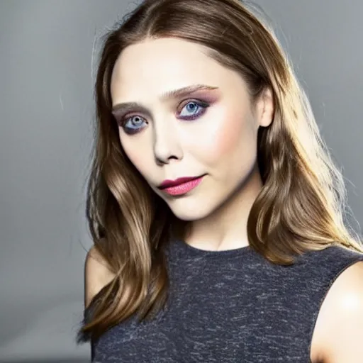 Image similar to elizabeth olsen mixed with gal godot