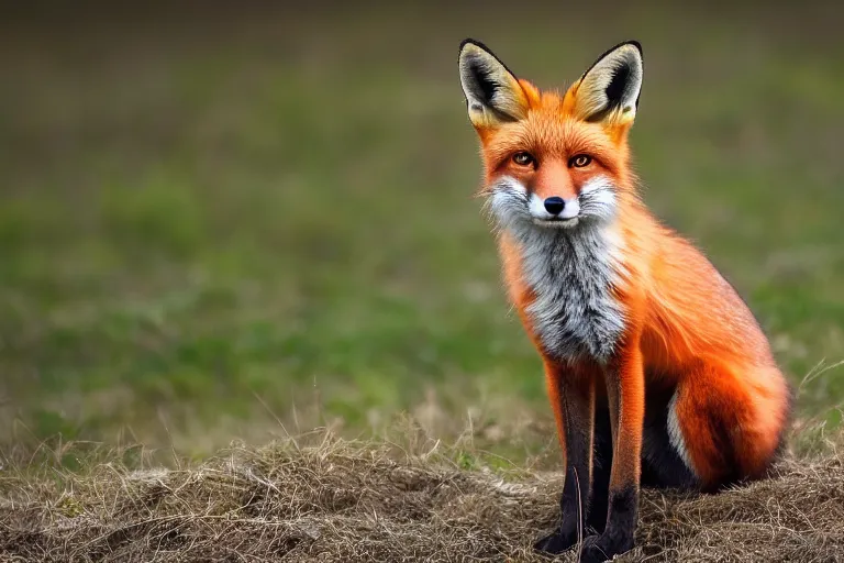 Prompt: a red fox fursona in real life, photo, 4K