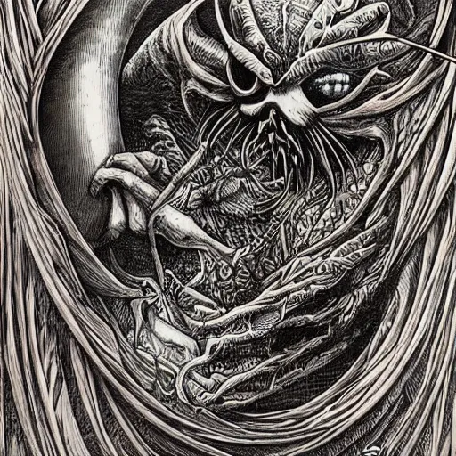 Prompt: fantasy illustration by Aaron horkey