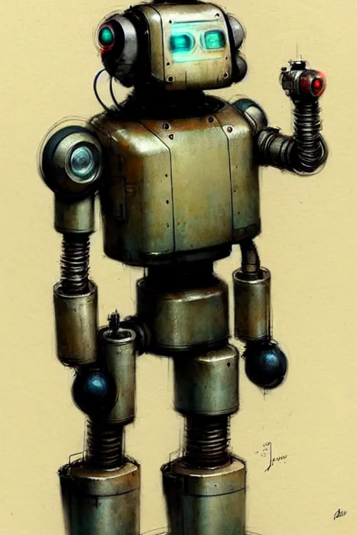 Image similar to ( ( ( ( ( 1 9 5 0 s retro future robot android industrial. muted colors. ) ) ) ) ) by jean - baptiste monge!!!!!!!!!!!!!!!!!!!!!!!!!!!!!!