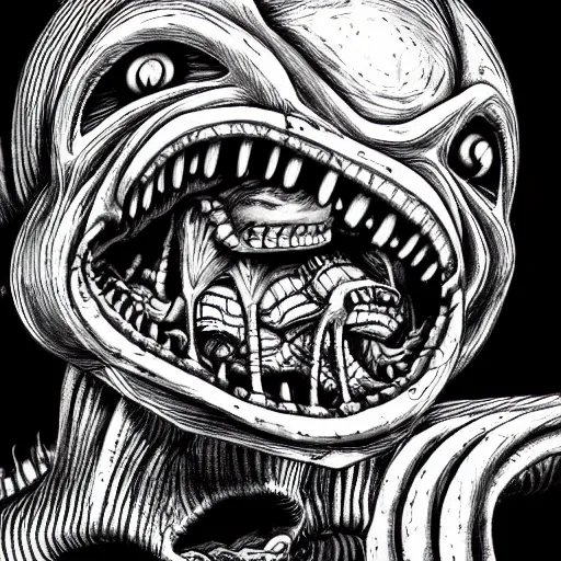 Image similar to H.R Giger seinen manga 🚲🚲🚲 🌞!!!!