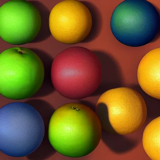 Prompt: fruits multiverse, octane render, unreal render, hyperrealistic textures